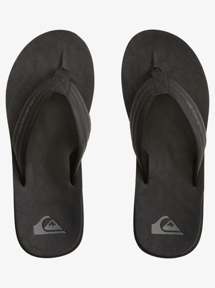 Men Quiksilver Sandals Carver Nubuck Sandals Solid Black Men Quiksilver Sandals Carver Nubuck Sandals Solid Black