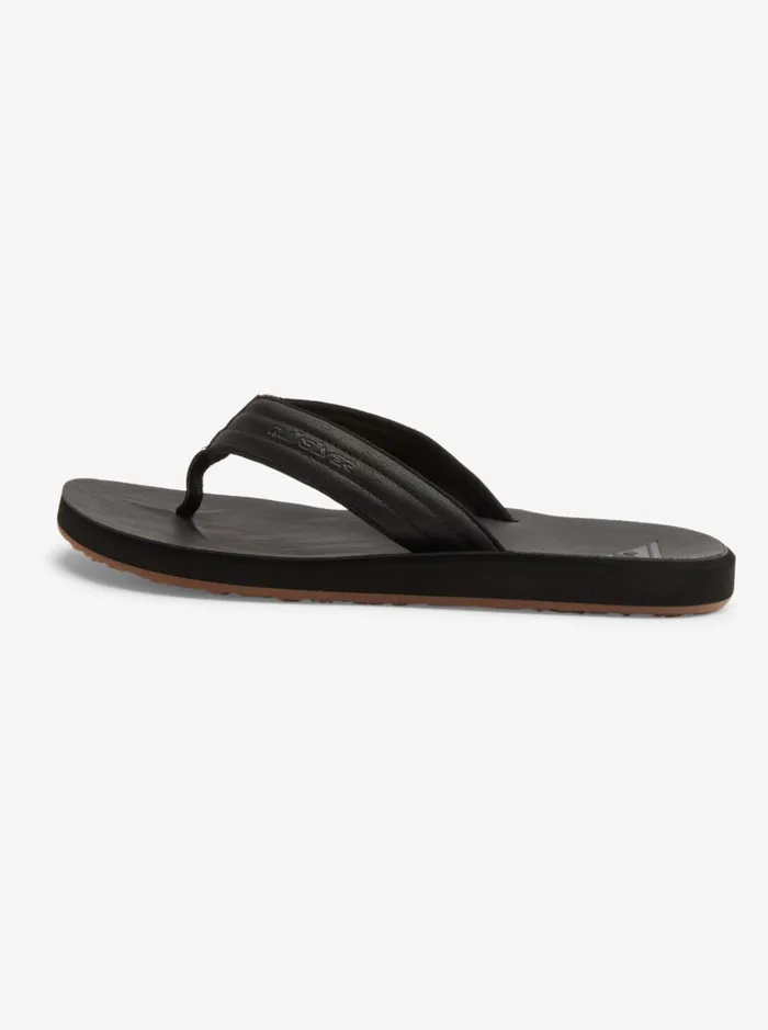 Men Quiksilver Sandals Carver Nubuck Sandals Solid Black Men Quiksilver Sandals Carver Nubuck Sandals Solid Black