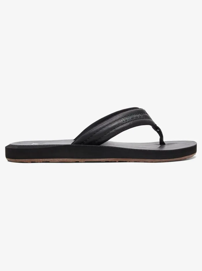 Men Quiksilver Sandals Carver Nubuck Sandals Solid Black Men Quiksilver Sandals Carver Nubuck Sandals Solid Black