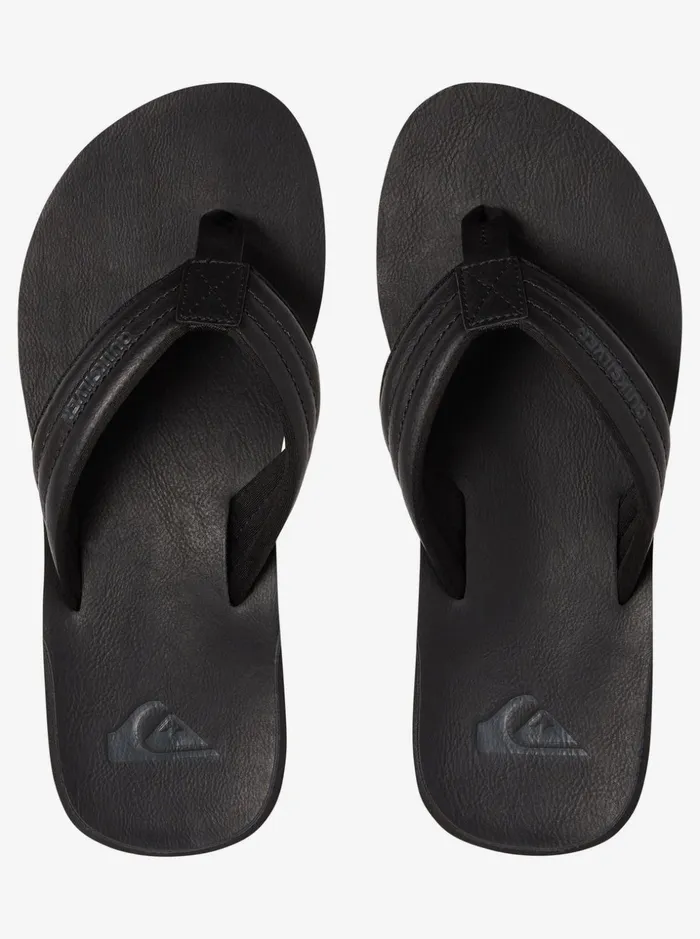 Men Quiksilver Sandals Carver Nubuck Sandals Solid Black Men Quiksilver Sandals Carver Nubuck Sandals Solid Black