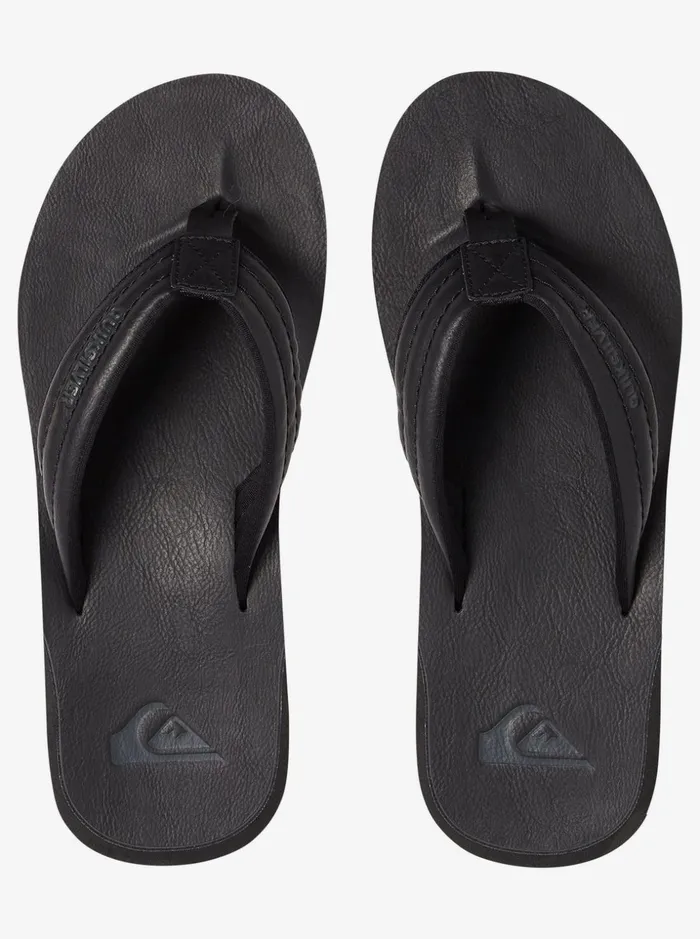 Men Quiksilver Sandals Carver Nubuck Sandals Solid Black Men Quiksilver Sandals Carver Nubuck Sandals Solid Black