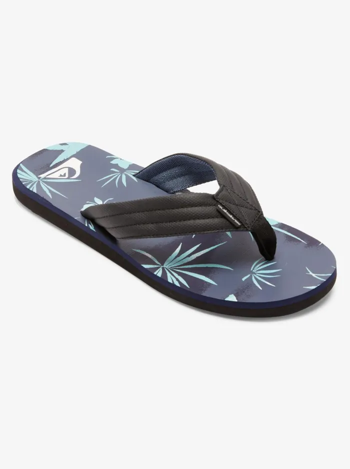 Men Quiksilver Sandals Carver Print Sandals Blue 6
