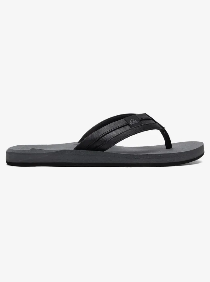 Men Quiksilver Sandals Carver Squish Sandals Blackgreyblack Men Quiksilver Sandals Carver Squish Sandals Blackgreyblack