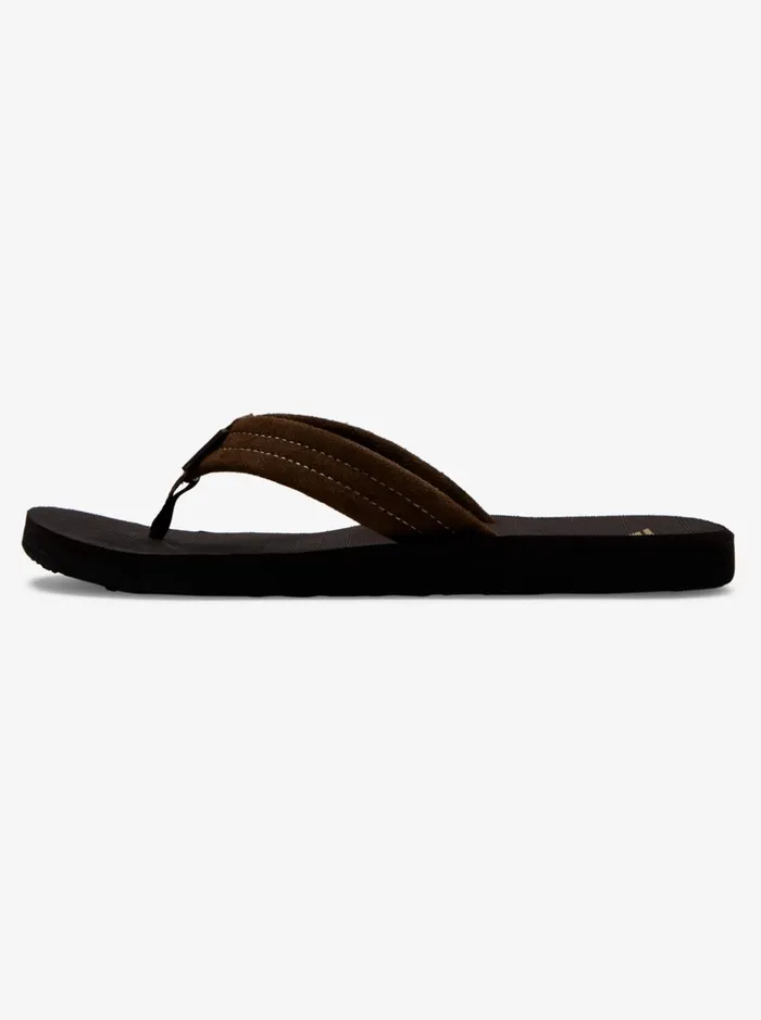 Men Quiksilver Sandals Carver Suede Leather Sandals Demitasse 8211 Solid Men Quiksilver Sandals Carver Suede Leather Sandals Demitasse 8211 Solid