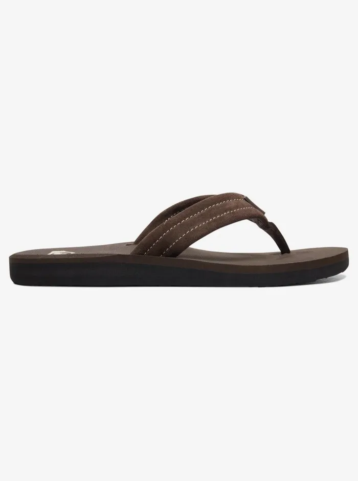 Men Quiksilver Sandals Carver Suede Leather Sandals Demitasse 8211 Solid Men Quiksilver Sandals Carver Suede Leather Sandals Demitasse 8211 Solid