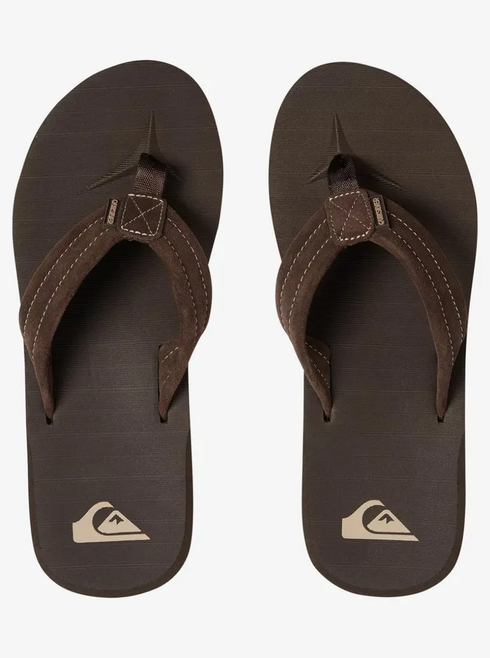 Men Quiksilver Sandals Carver Suede Leather Sandals Demitasse 8211 Solid Men Quiksilver Sandals Carver Suede Leather Sandals Demitasse 8211 Solid