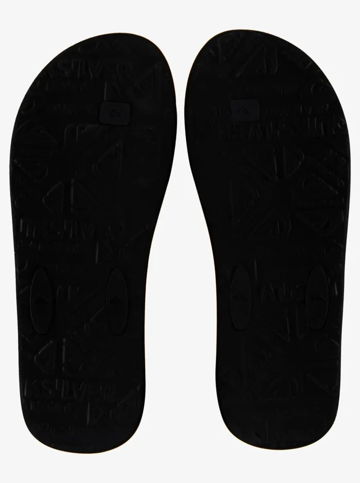 Men Quiksilver Sandals Lanai FlipFlops Black 2 Men Quiksilver Sandals Lanai FlipFlops Black 2