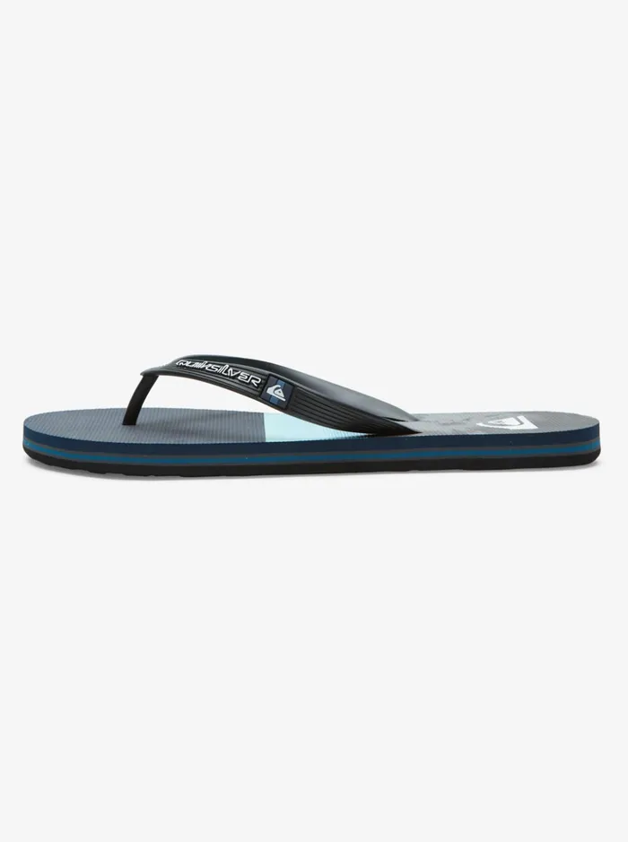 Men Quiksilver Sandals Molokai Panel FlipFlops Bluebluegrey Men Quiksilver Sandals Molokai Panel FlipFlops Bluebluegrey