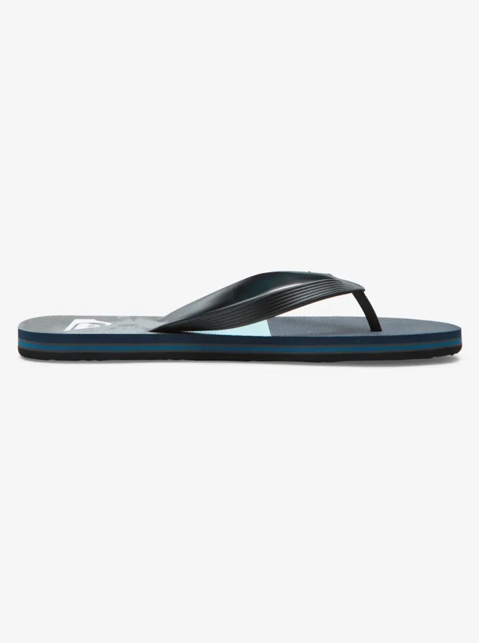 Men Quiksilver Sandals Molokai Panel FlipFlops Bluebluegrey Men Quiksilver Sandals Molokai Panel FlipFlops Bluebluegrey