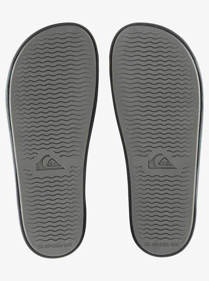 Men Quiksilver Sandals Rivi Wordmark Slide Slider Sandals Grey 1 Men Quiksilver Sandals Rivi Wordmark Slide Slider Sandals Grey 1