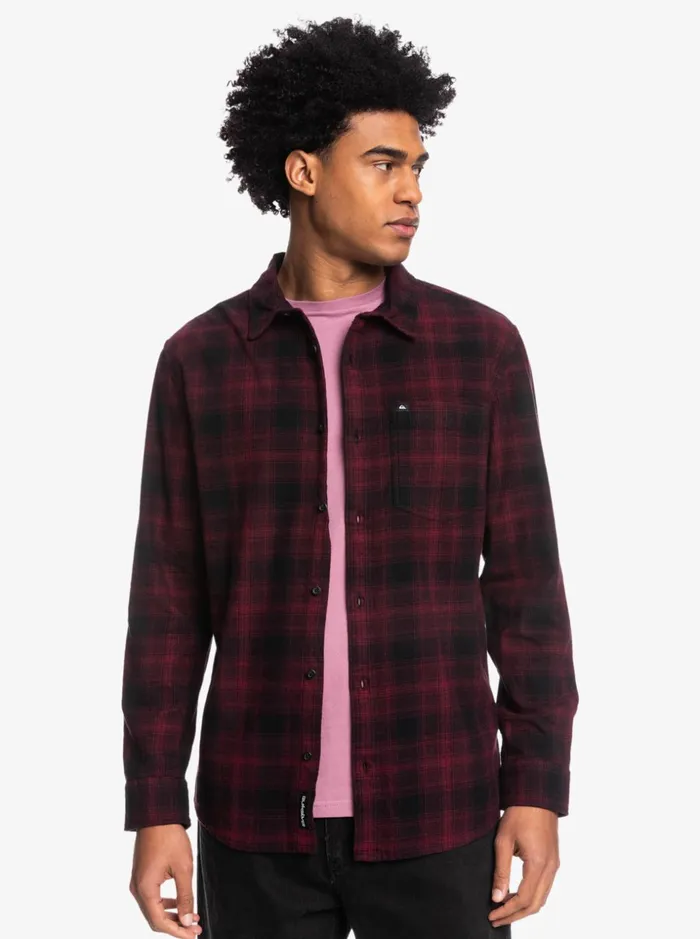 Men Quiksilver Shirts and Polos Ganaway Stretch Long Sleeve Flannel Shirt Black Ganaway Men Quiksilver Shirts and Polos Ganaway Stretch Long Sleeve Flannel Shirt Black Ganaway