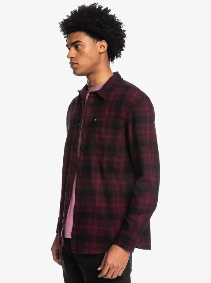 Men Quiksilver Shirts and Polos Ganaway Stretch Long Sleeve Flannel Shirt Black Ganaway Men Quiksilver Shirts and Polos Ganaway Stretch Long Sleeve Flannel Shirt Black Ganaway