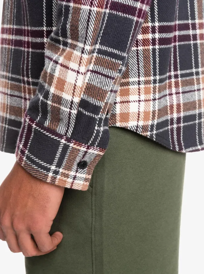 Men Quiksilver Shirts and Polos Intrepide Explorer Long Sleeve Flannel Shirt Phantom Intrepid Men Quiksilver Shirts and Polos Intrepide Explorer Long Sleeve Flannel Shirt Phantom Intrepid