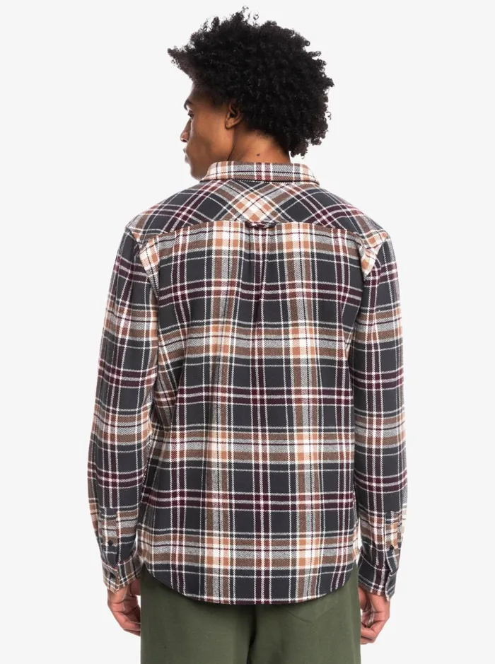 Men Quiksilver Shirts and Polos Intrepide Explorer Long Sleeve Flannel Shirt Phantom Intrepid Men Quiksilver Shirts and Polos Intrepide Explorer Long Sleeve Flannel Shirt Phantom Intrepid