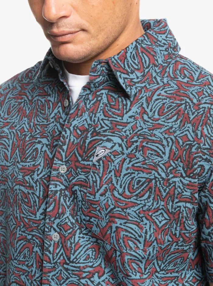 Men Quiksilver Shirts and Polos Saturn Short Sleeve Shirt Provencial Saturn Men Quiksilver Shirts and Polos Saturn Short Sleeve Shirt Provencial Saturn