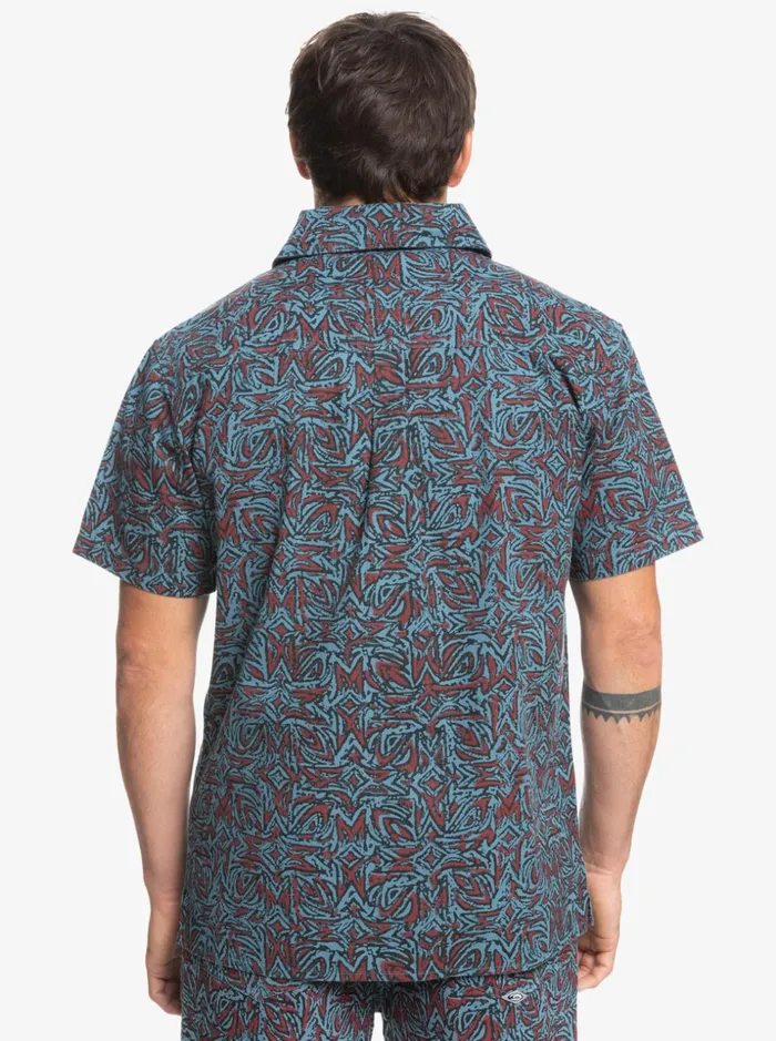 Men Quiksilver Shirts and Polos Saturn Short Sleeve Shirt Provencial Saturn Men Quiksilver Shirts and Polos Saturn Short Sleeve Shirt Provencial Saturn