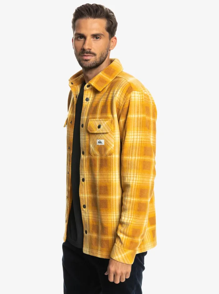 Men Quiksilver Shirts and Polos Surf Days Long Sleeve Flannel Shirt Brown Sugar Shadowplaid Men Quiksilver Shirts and Polos Surf Days Long Sleeve Flannel Shirt Brown Sugar Shadowplaid