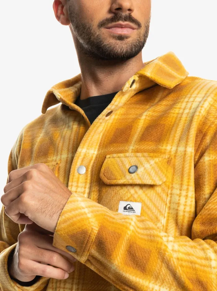 Men Quiksilver Shirts and Polos Surf Days Long Sleeve Flannel Shirt Brown Sugar Shadowplaid Men Quiksilver Shirts and Polos Surf Days Long Sleeve Flannel Shirt Brown Sugar Shadowplaid