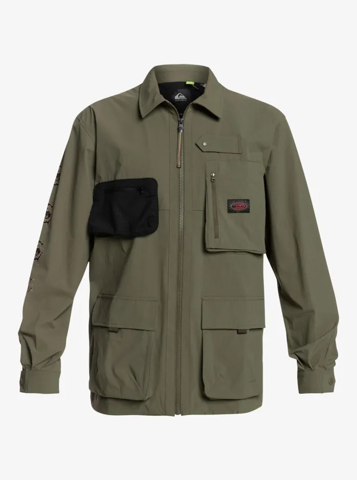 Men Quiksilver Shirts and Polos Under Sky Long Sleeve Shirt Grape Leaf Men Quiksilver Shirts and Polos Under Sky Long Sleeve Shirt Grape Leaf