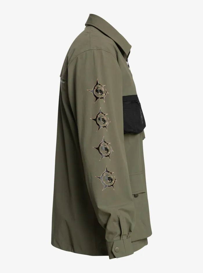 Men Quiksilver Shirts and Polos Under Sky Long Sleeve Shirt Grape Leaf Men Quiksilver Shirts and Polos Under Sky Long Sleeve Shirt Grape Leaf