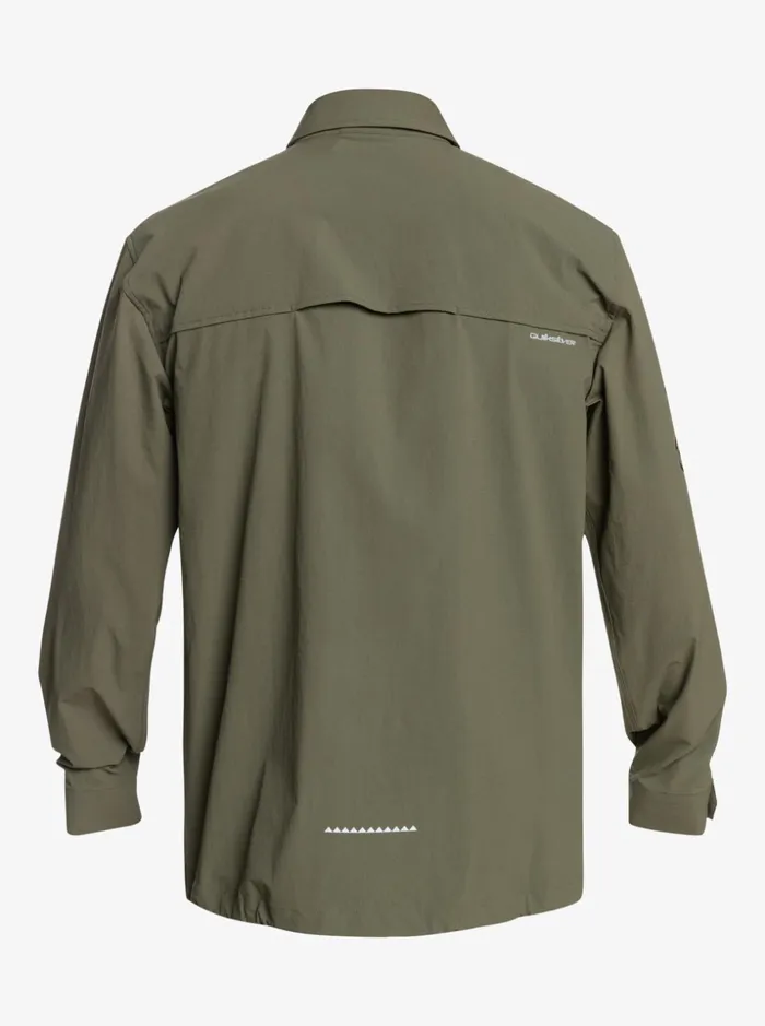 Men Quiksilver Shirts and Polos Under Sky Long Sleeve Shirt Grape Leaf Men Quiksilver Shirts and Polos Under Sky Long Sleeve Shirt Grape Leaf