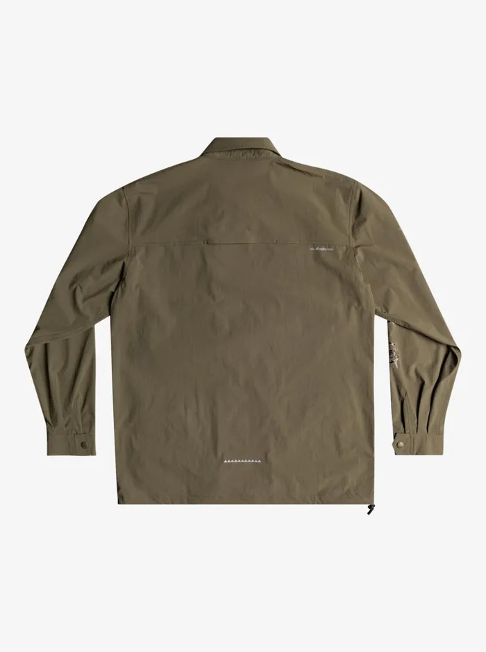 Men Quiksilver Shirts and Polos Under Sky Long Sleeve Shirt Grape Leaf Men Quiksilver Shirts and Polos Under Sky Long Sleeve Shirt Grape Leaf
