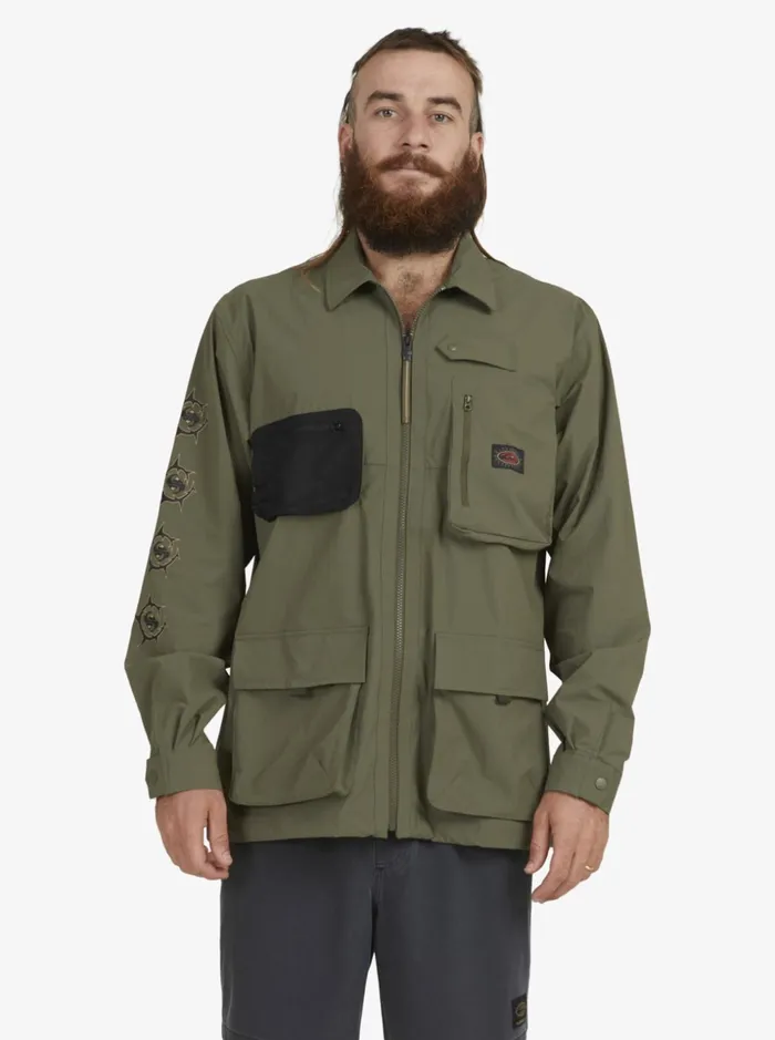 Men Quiksilver Shirts and Polos Under Sky Long Sleeve Shirt Grape Leaf Men Quiksilver Shirts and Polos Under Sky Long Sleeve Shirt Grape Leaf