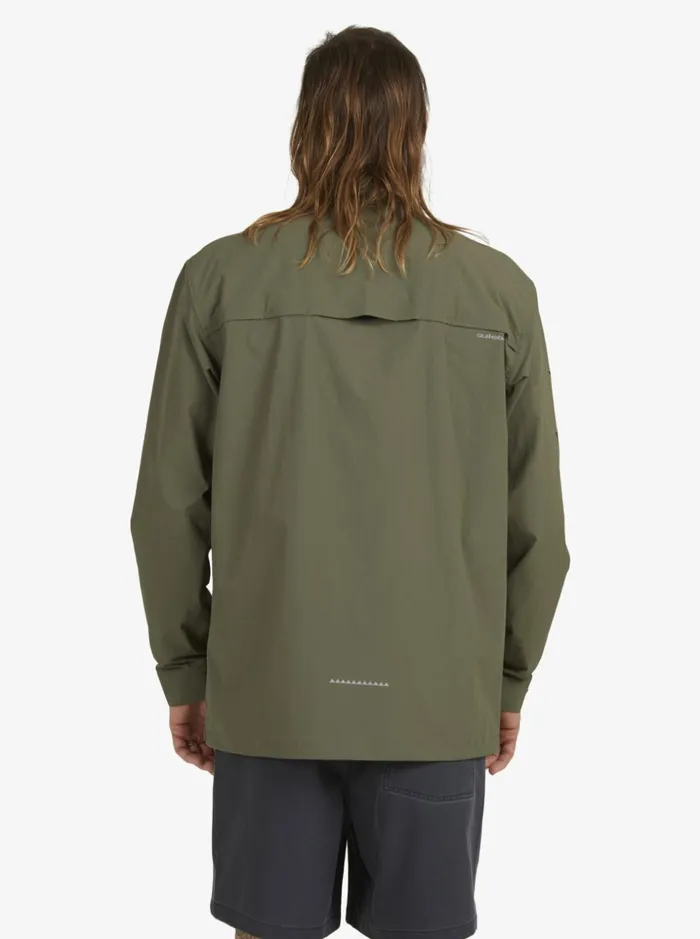 Men Quiksilver Shirts and Polos Under Sky Long Sleeve Shirt Grape Leaf Men Quiksilver Shirts and Polos Under Sky Long Sleeve Shirt Grape Leaf