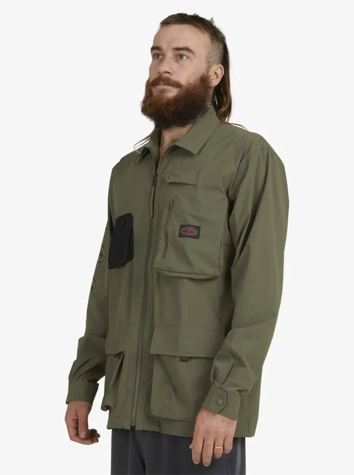 Men Quiksilver Shirts and Polos Under Sky Long Sleeve Shirt Grape Leaf Men Quiksilver Shirts and Polos Under Sky Long Sleeve Shirt Grape Leaf