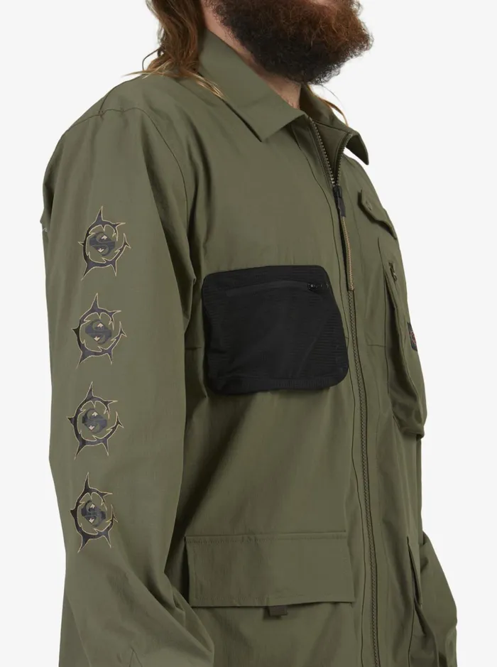 Men Quiksilver Shirts and Polos Under Sky Long Sleeve Shirt Grape Leaf Men Quiksilver Shirts and Polos Under Sky Long Sleeve Shirt Grape Leaf