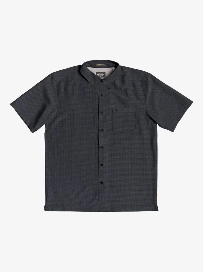 Men Quiksilver Shirts and Polos Waterman Centinela Premium AntiWrinkle Shirt Black Centinella Men Quiksilver Shirts and Polos Waterman Centinela Premium AntiWrinkle Shirt Black Centinella