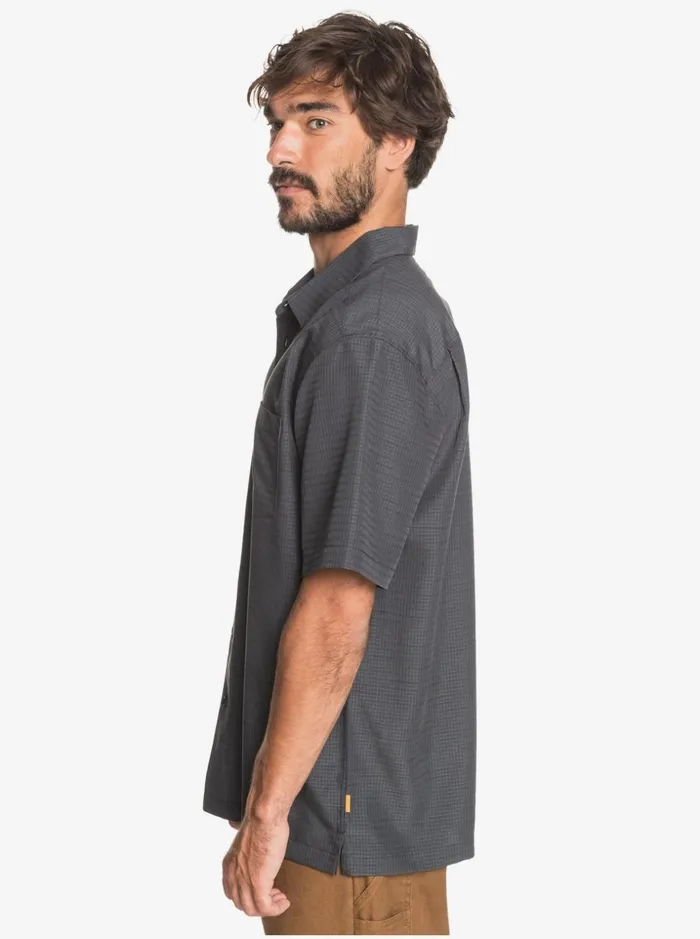 Men Quiksilver Shirts and Polos Waterman Centinela Premium AntiWrinkle Shirt Black Centinella Men Quiksilver Shirts and Polos Waterman Centinela Premium AntiWrinkle Shirt Black Centinella