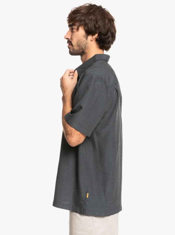 Men Quiksilver Shirts and Polos Waterman Centinela Premium AntiWrinkle Shirt Black Centinella Men Quiksilver Shirts and Polos Waterman Centinela Premium AntiWrinkle Shirt Black Centinella