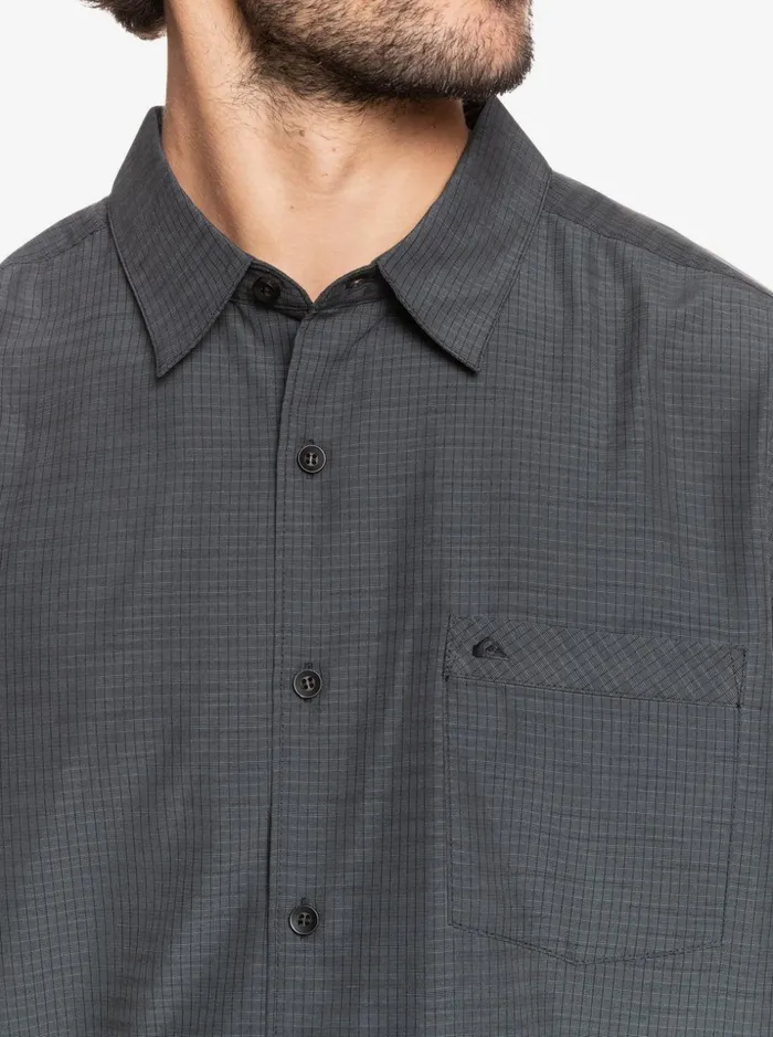 Men Quiksilver Shirts and Polos Waterman Centinela Premium AntiWrinkle Shirt Black Centinella Men Quiksilver Shirts and Polos Waterman Centinela Premium AntiWrinkle Shirt Black Centinella