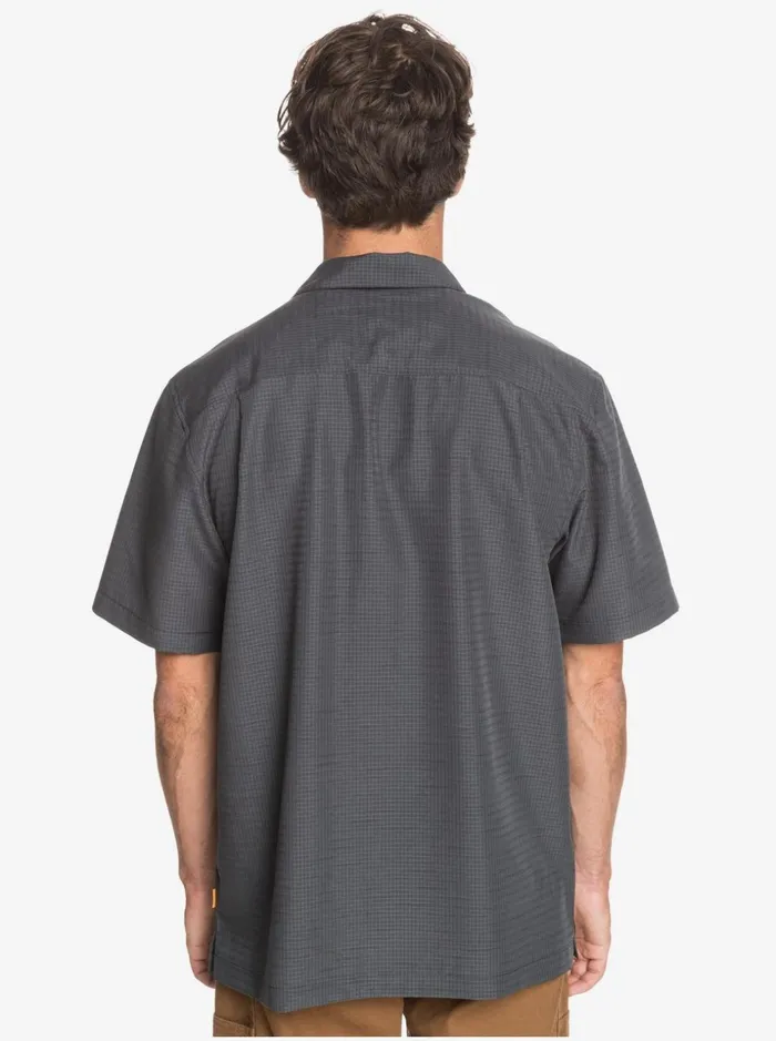 Men Quiksilver Shirts and Polos Waterman Centinela Premium AntiWrinkle Shirt Black Centinella Men Quiksilver Shirts and Polos Waterman Centinela Premium AntiWrinkle Shirt Black Centinella