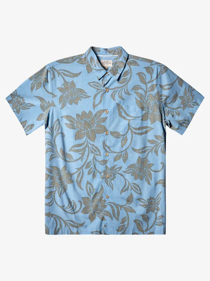 Men Quiksilver Shirts and Polos Waterman Every Weekend Short Sleeve Shirt Dusk Blue Every Weekend W