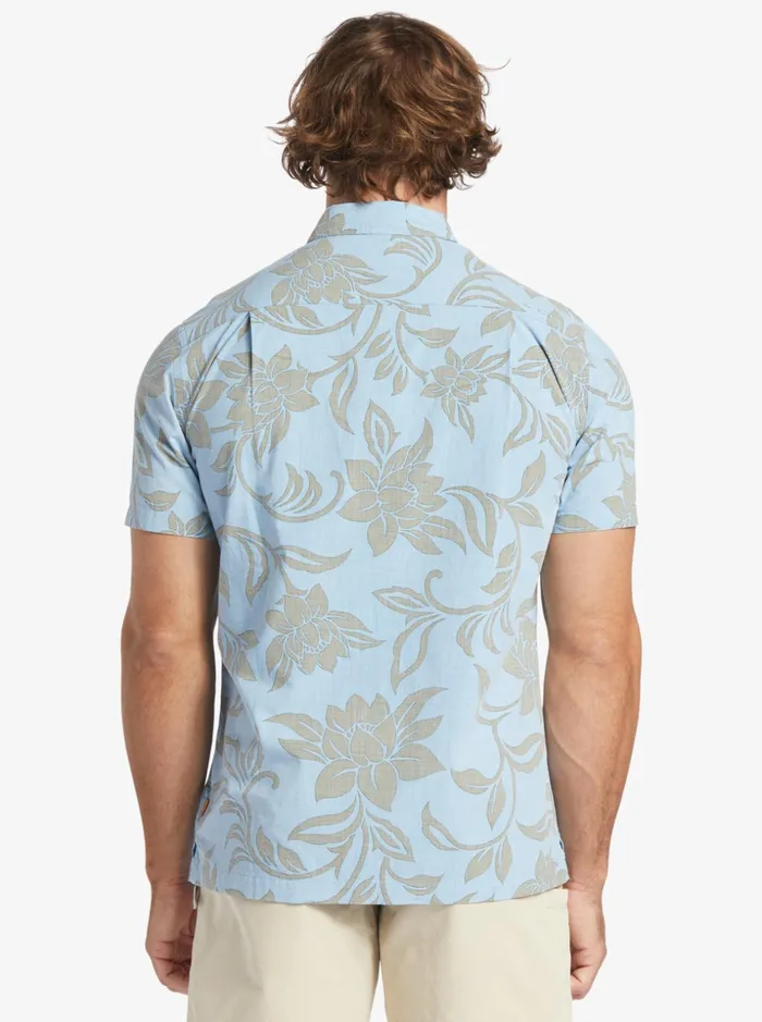 Men Quiksilver Shirts and Polos Waterman Every Weekend Short Sleeve Shirt Dusk Blue Every Weekend W Men Quiksilver Shirts and Polos Waterman Every Weekend Short Sleeve Shirt Dusk Blue Every Weekend W