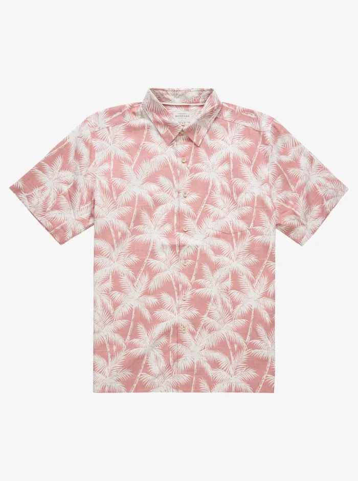 Men Quiksilver Shirts and Polos Waterman Jungle Tour Short Sleeve Shirt Ash Rose Jungle Tour Men Quiksilver Shirts and Polos Waterman Jungle Tour Short Sleeve Shirt Ash Rose Jungle Tour
