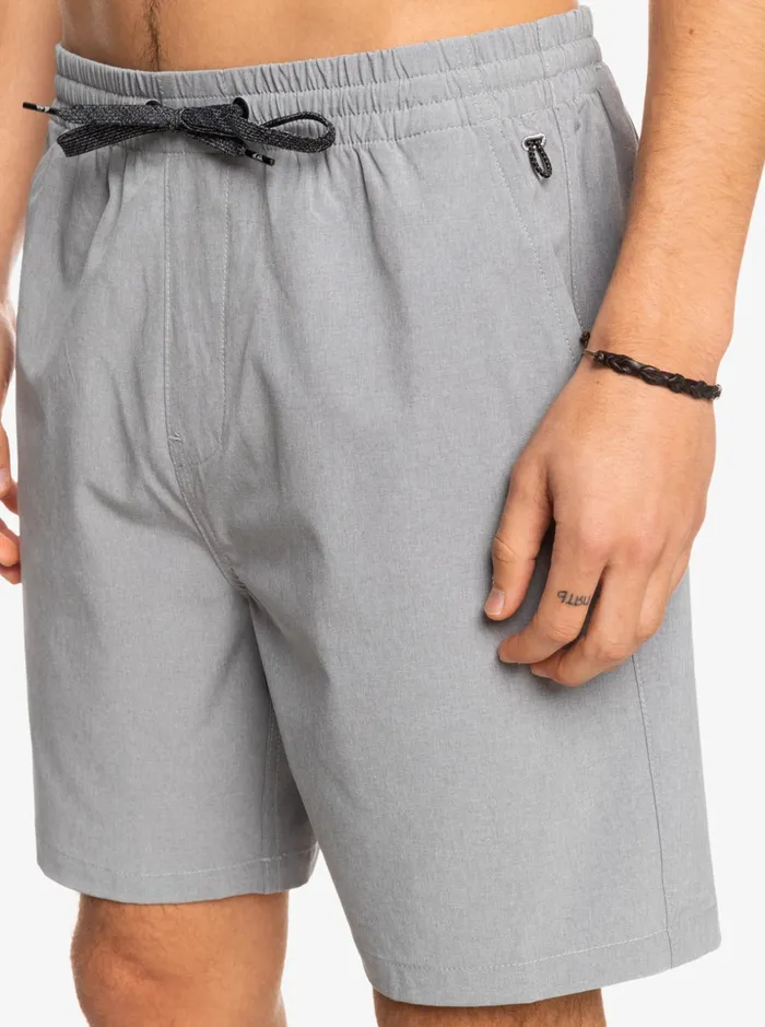 Men Quiksilver Shorts and Amphibians Elastic Heather Amphibian 18034 Hybrid Shorts Sleet Men Quiksilver Shorts and Amphibians Elastic Heather Amphibian 18034 Hybrid Shorts Sleet