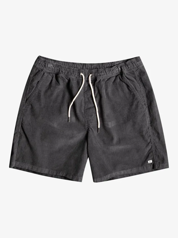 Men Quiksilver Shorts and Amphibians Taxer Cord Shorts Iron Gate