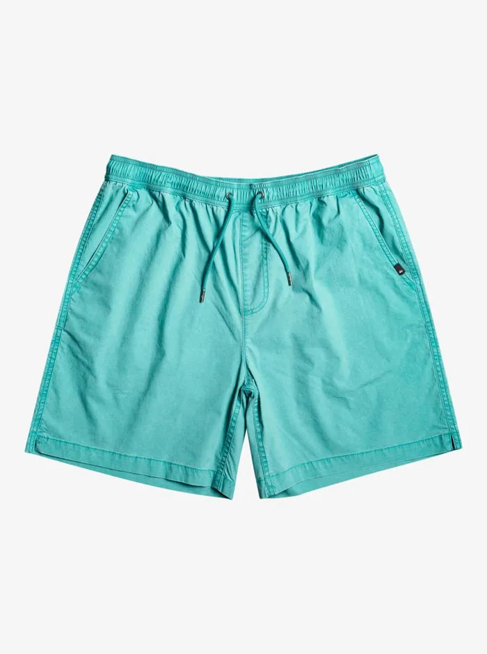 Men Quiksilver Shorts and Amphibians Taxer Elastic Waist Shorts Brittany Blue