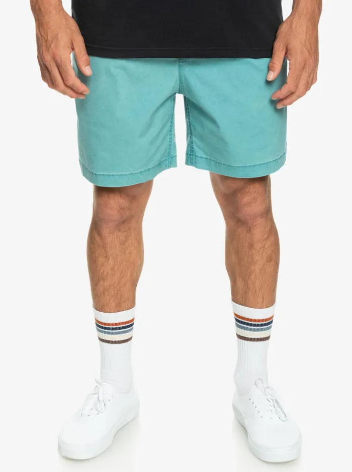 Men Quiksilver Shorts and Amphibians Taxer Elastic Waist Shorts Brittany Blue Men Quiksilver Shorts and Amphibians Taxer Elastic Waist Shorts Brittany Blue