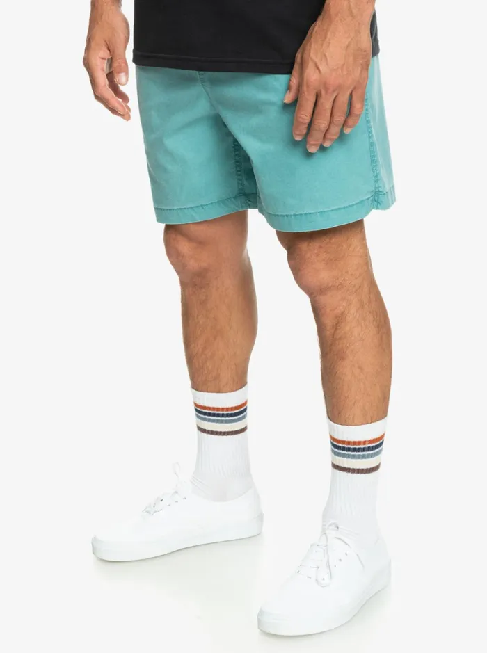 Men Quiksilver Shorts and Amphibians Taxer Elastic Waist Shorts Brittany Blue Men Quiksilver Shorts and Amphibians Taxer Elastic Waist Shorts Brittany Blue