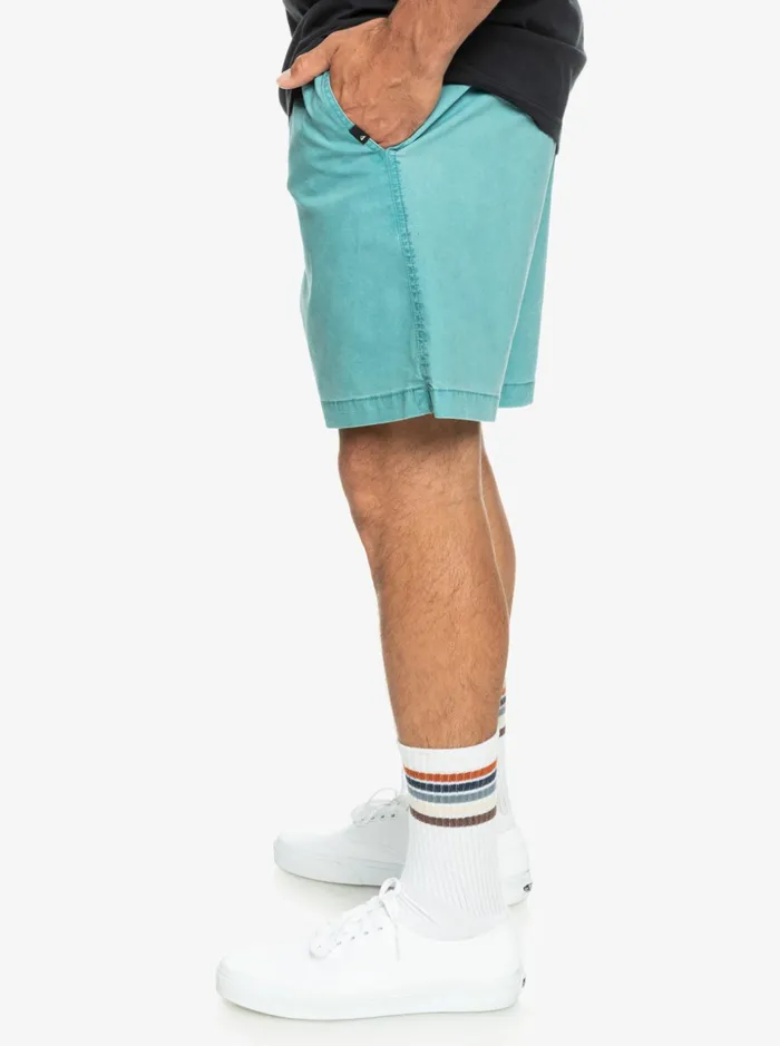 Men Quiksilver Shorts and Amphibians Taxer Elastic Waist Shorts Brittany Blue Men Quiksilver Shorts and Amphibians Taxer Elastic Waist Shorts Brittany Blue