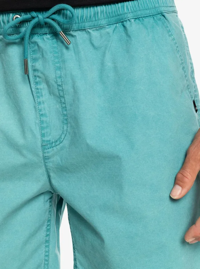 Men Quiksilver Shorts and Amphibians Taxer Elastic Waist Shorts Brittany Blue Men Quiksilver Shorts and Amphibians Taxer Elastic Waist Shorts Brittany Blue