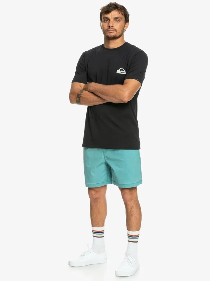 Men Quiksilver Shorts and Amphibians Taxer Elastic Waist Shorts Brittany Blue Men Quiksilver Shorts and Amphibians Taxer Elastic Waist Shorts Brittany Blue