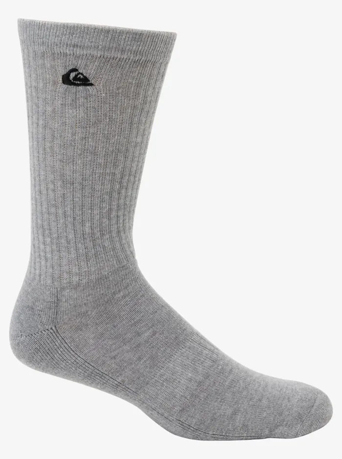 Men Quiksilver Socks and Underwear 2 Pack Solid Crew Socks White Men Quiksilver Socks and Underwear 2 Pack Solid Crew Socks White
