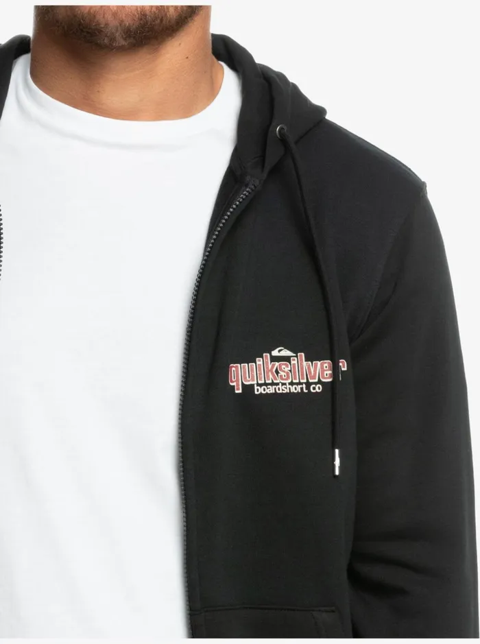 Men Quiksilver Sweatshirts and Hoodies Quik Words ZipUp Hoodie Black Men Quiksilver Sweatshirts and Hoodies Quik Words ZipUp Hoodie Black