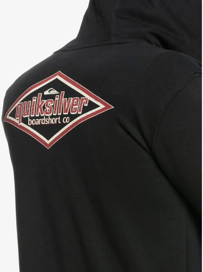 Men Quiksilver Sweatshirts and Hoodies Quik Words ZipUp Hoodie Black Men Quiksilver Sweatshirts and Hoodies Quik Words ZipUp Hoodie Black