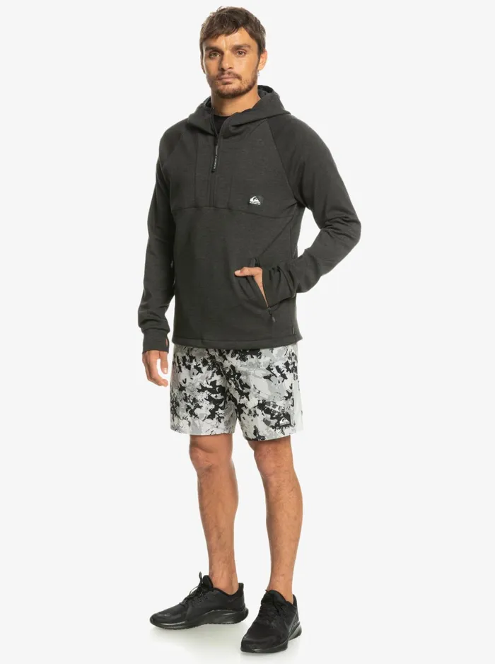 Men Quiksilver Sweatshirts and Hoodies Step Off Hoodie Phantom Heather Men Quiksilver Sweatshirts and Hoodies Step Off Hoodie Phantom Heather